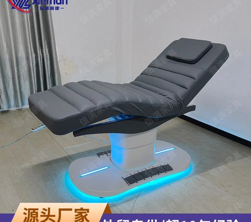Cross-border exclusive electric beauty bed, beauty salon massage table, facial eyelash bed, body beauty eyelash bed, source fact