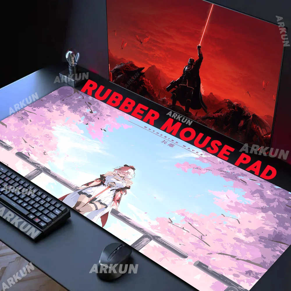 XL Kawaii Hot Girl ChangLi Popular Anime Video Wuthering Waves Game Mouse pad Large Gaming XXL 900X400 Gamer Computer Mat
