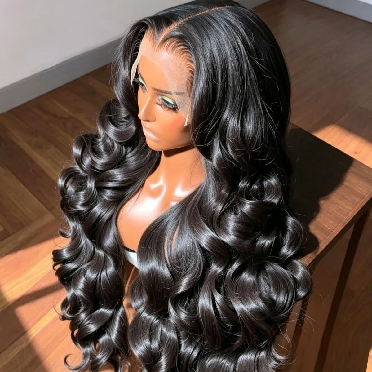 

Lagos Hairline 40 42Inch Body Wave Glueless Wig Human Hair 400 Density 13x4/13x6/360 HD Lace Frontal Wig Preplucked Wear And Go