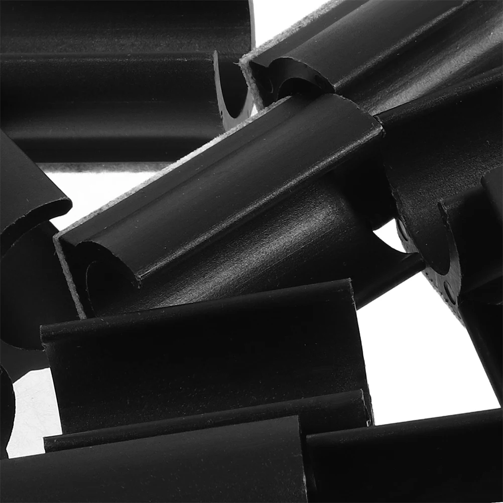 6pcs U-Shaped Wool Felt Chair Leg Pads 19mm 22mm 25mm Black Anti-Scratch Silent Furniture Protectors for Hardwood Floors image 5
