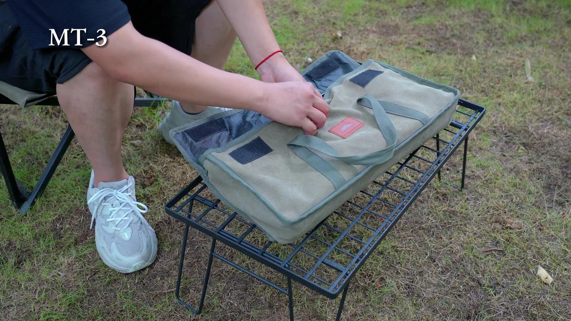 

CAMPINGMOON MT-3-W Barbecue Grill Outdoor Barbecue Camping Equipment Stainless Steel Folding Lightweight barbecue net