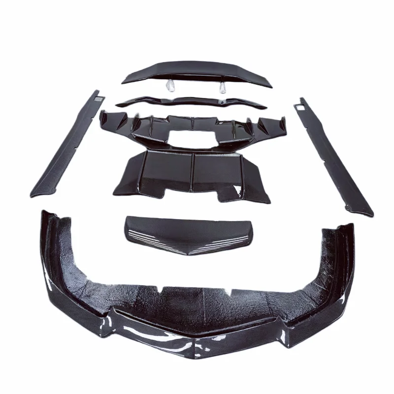 

DMC Style Carbon Fiber Front Bumper Edge Side Skirt Rear Diffuser Spoiler for Lamborghini Aventado LP700 LP720 LP740 Body Kit