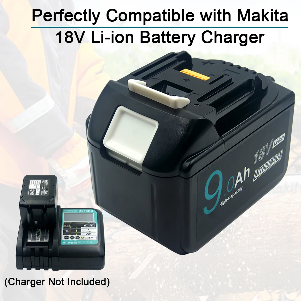 18V 3.5Ah-9.0Ah Li-ion Power Tools Replacement Rechargeable Battery for Makita BL1840 BL1850 BL1830 BL1860 BL1880 BL1890 LXT400