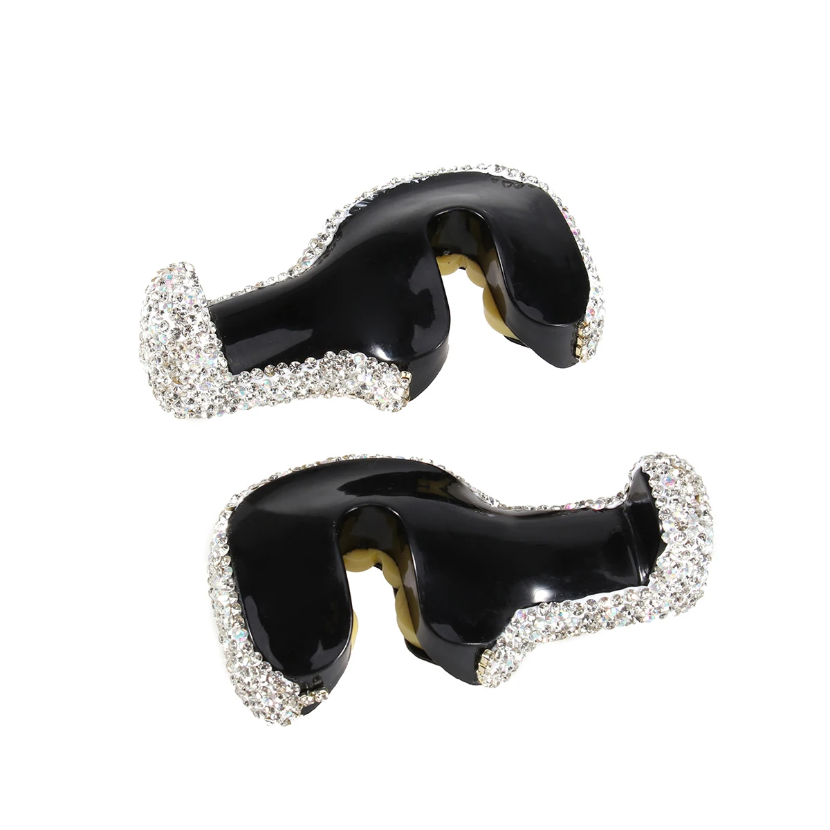 

2pcs Car Headrest Bag Hook Rhinestone Diamond Seat Back Hook Hangers Durable Abs Space Saving Auto Storage Hooks For Coats