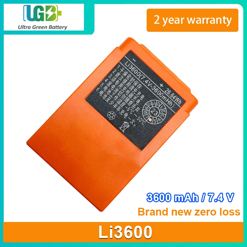 UGB New battery For HBC Li3600 Rechargeable battery 7.4V 3600mAh 26.64Wh