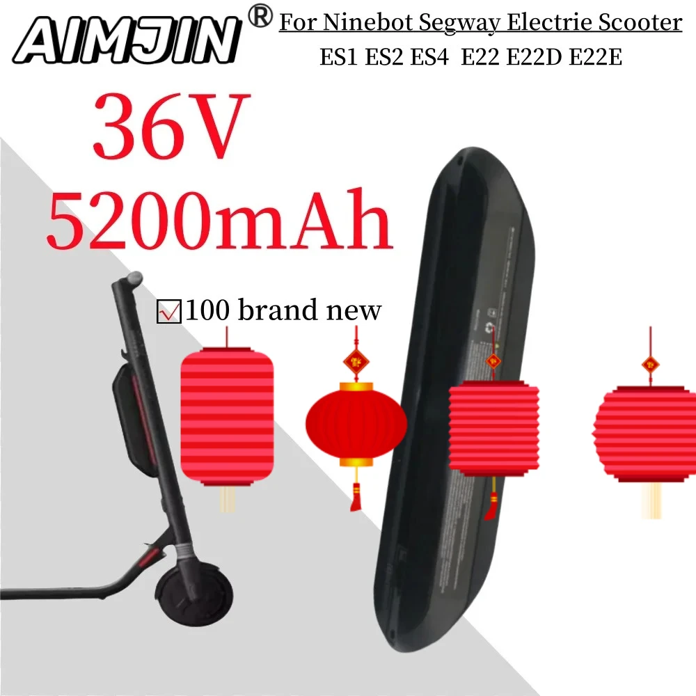 

High power 36V For Ninebot Segway ES1 ES2 E22 E25 5000mAh battery pack Intelligent Electric Scooter Expanded Li-ion Battery