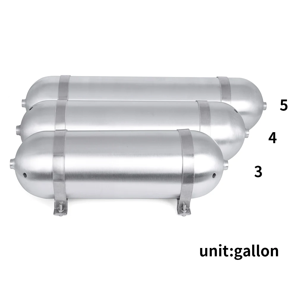 

3"4"5 Gallon aluminum Seamless air cylinder air tank pneumatic air suspension system tunning vehicle parts