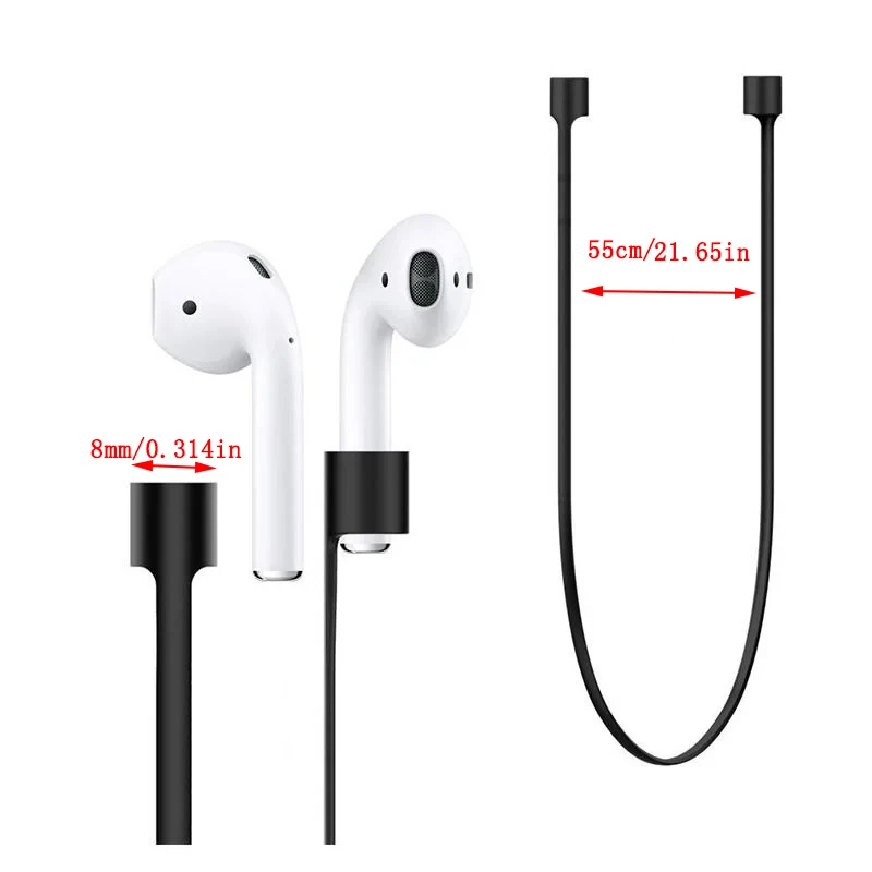 For AirPods 3 2 1 Pro Anti-Lost Silicone Earphone Rope Lanyard Universal Wireless Bluetooth Headphones Neck Ropes Cable Earhooks