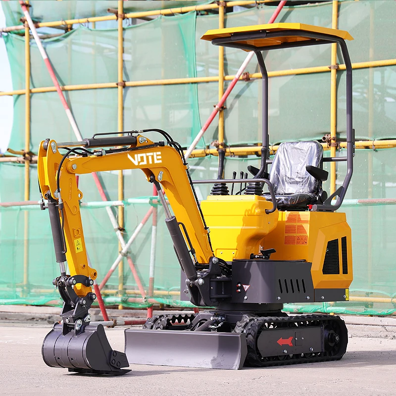 Agricultural Mini Excavator 1 Ton Multifunctional Garden Micro Crawler Digger Factory Directly Supply Small Excavator MiniBagger