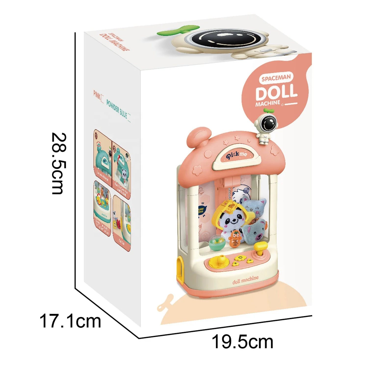 Children\'s Electric Grab Doll Machine Large Sound And Light Coin-operated Egg Clip Doll Game Machine Boy And Girl Play House Toy