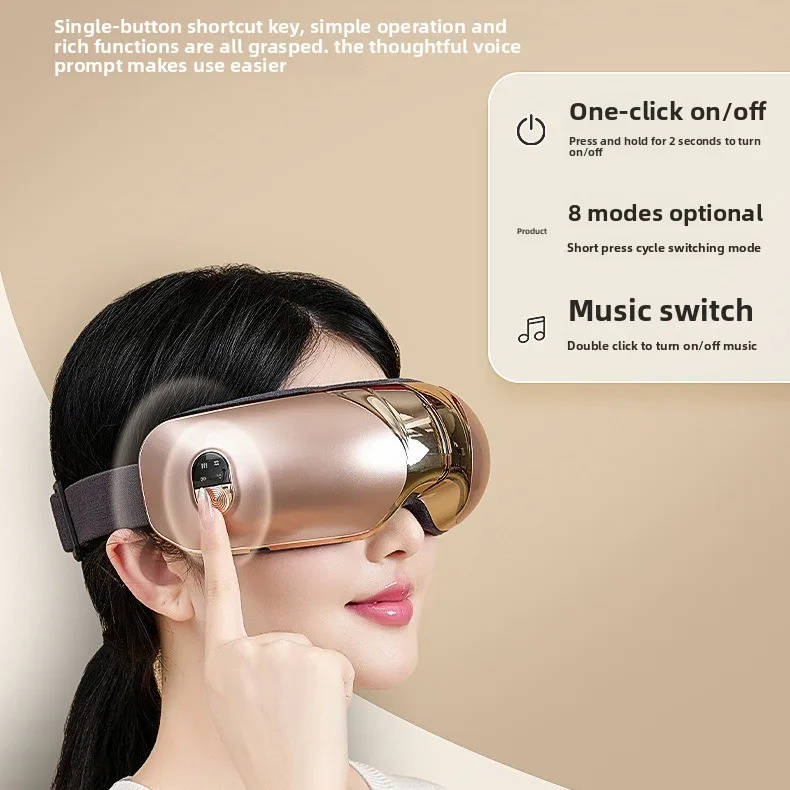 

Eye Massager Hot Compress Eye Double-layer Airbag Multi-frequency True Intelligent Charging Eye Protection Instrument