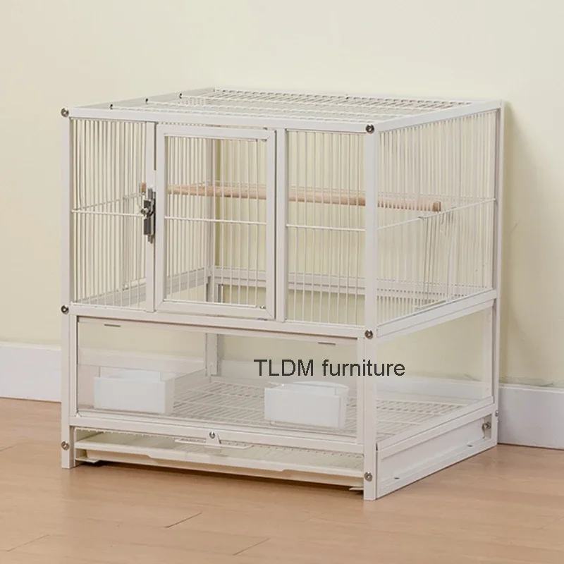 Feeder Large Bird Cage Toys Habitat Speciality Home Breeding Bird Cage Budgie Villa Oiseaux Accessoires Pet Products RR50BC