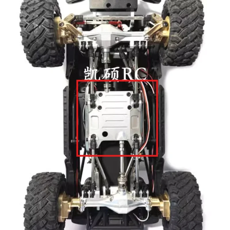 RC Crawler Reinforced Weighted Metal Chassis Plate Customized For MJX H12Y H12Y+ 1/12 Scale RC Car Upgrade OP Mod Accessories