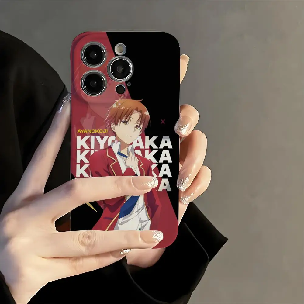 

Ayanokoji kiyotaka Phone Case Film Korean INS for iPhone 16 15 14 13 12 11 Pro Max Plus Luxury Cover