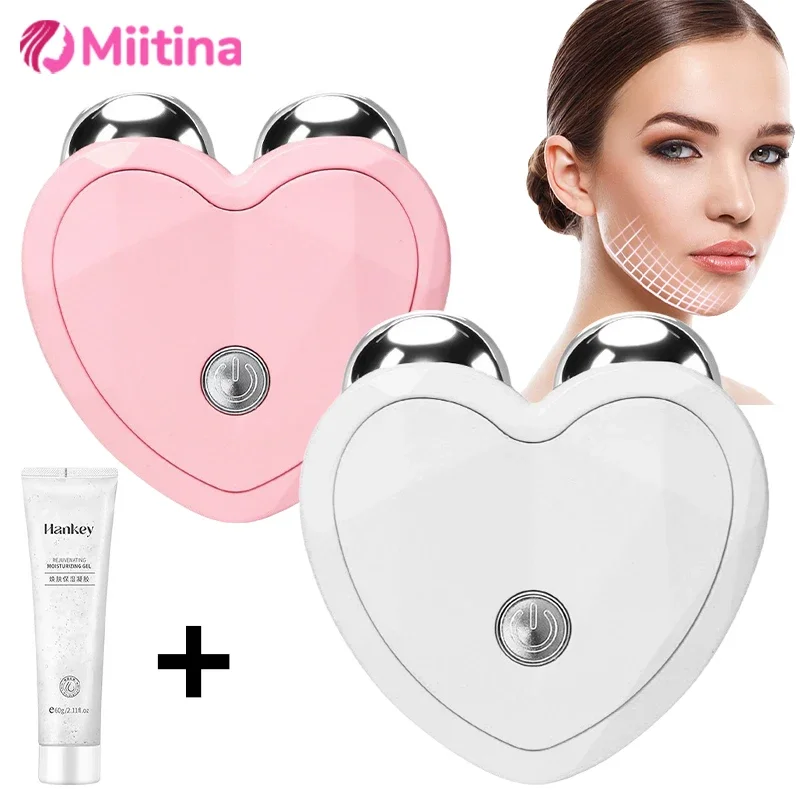 Microcurrent Face Lifting Massager Roller Tightening Rejuvenation Beauty Anti-Wrinkle Delicate Contour Lifting Firming Skin Care
