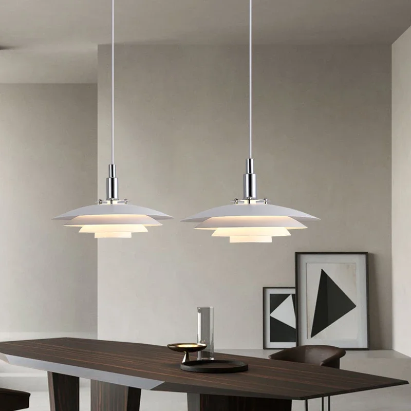 Danish Designer Pendant Light For Dining Room Nordic Modern Minimalist LED Hanging Lamp Island Bar Chandelier Lighting Decor