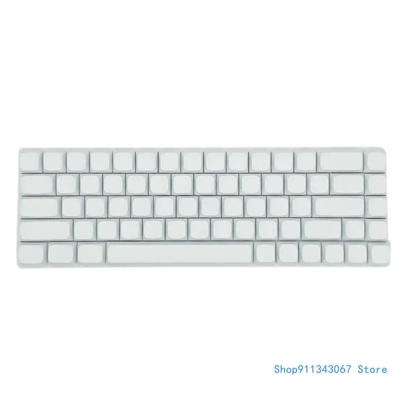 

PBT Keycaps 68Keys Minimalistic White Blank Keycap Sublimations Keycap For AK680 RK68 DK68 Layouts Keyboards Drop shipping