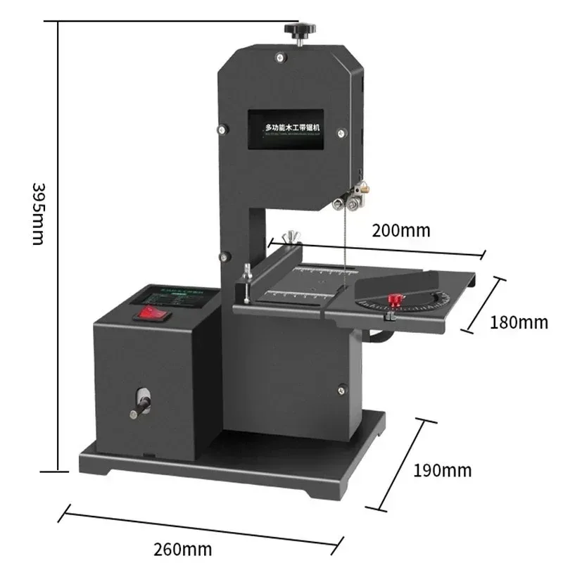 Vertical woodworking band table saw machine jigsaw cutting electric saw table saw machine