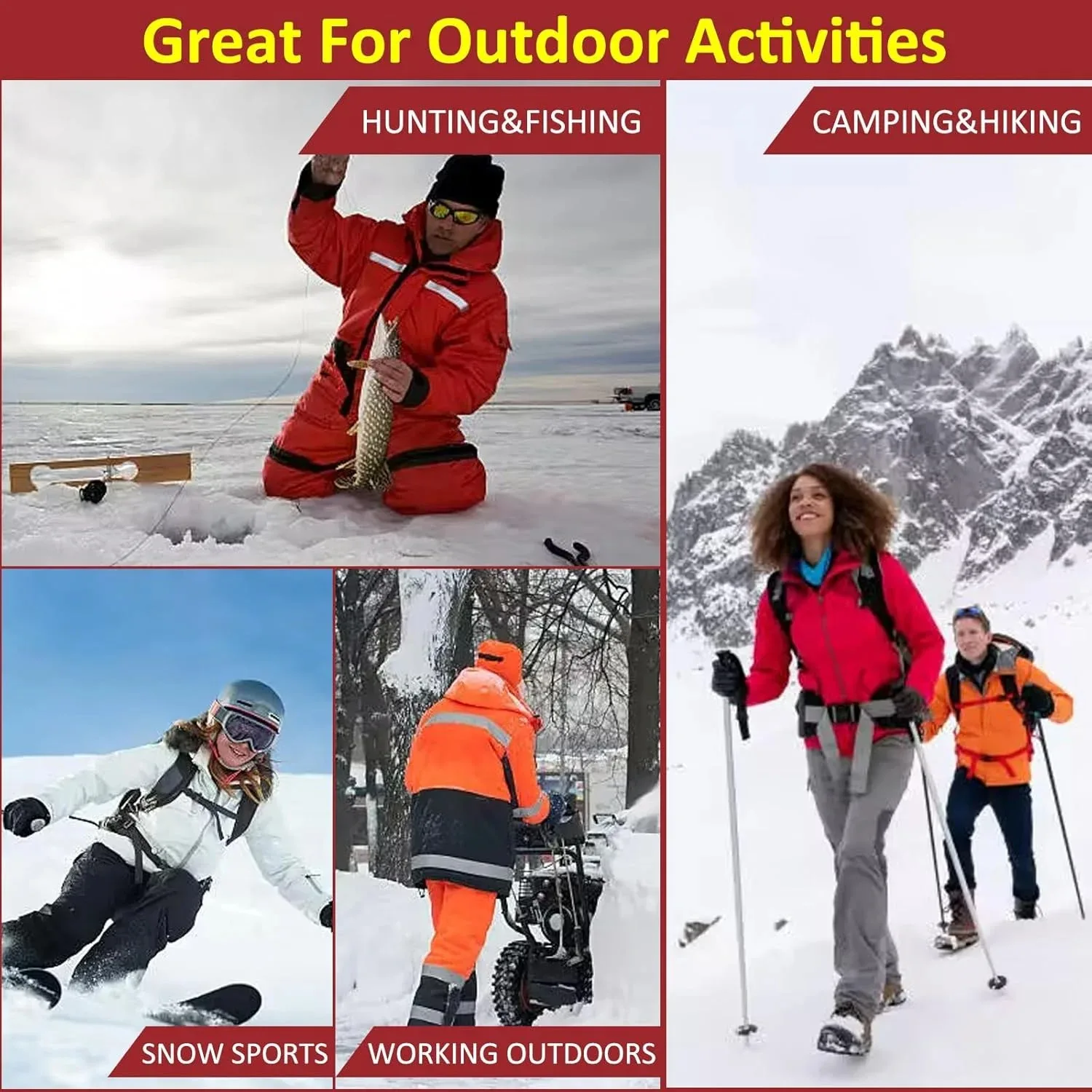 Ski Warm Stickers Warm Baby Stickers Long Lasting Disposable Heating Pack Body Warmer Patch Self-heating Palace Warming Patches