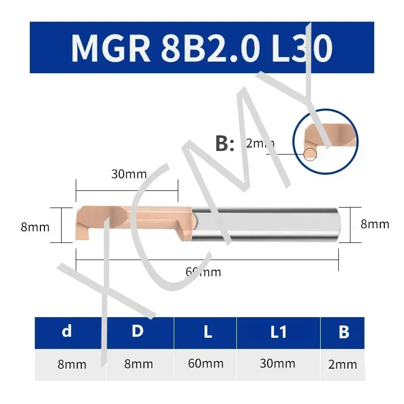 MGR Boring tool Miniature Grooving Cutter Integral Carbide Internal Tools CNC Super Seismic Small hole Turning Lathe Tools Bar image 3