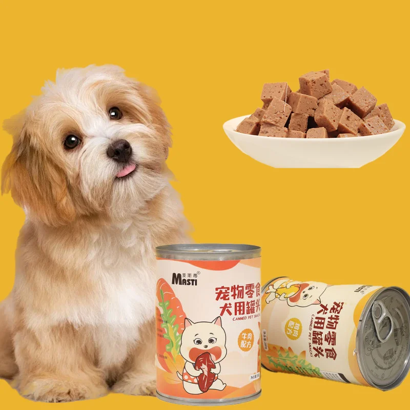 Dog Snack Dog Food Pet Canned Snacks Beef Chicken Jerky Snacks Pet Training Reward Food Calcium Supplement Nutritious Delicious