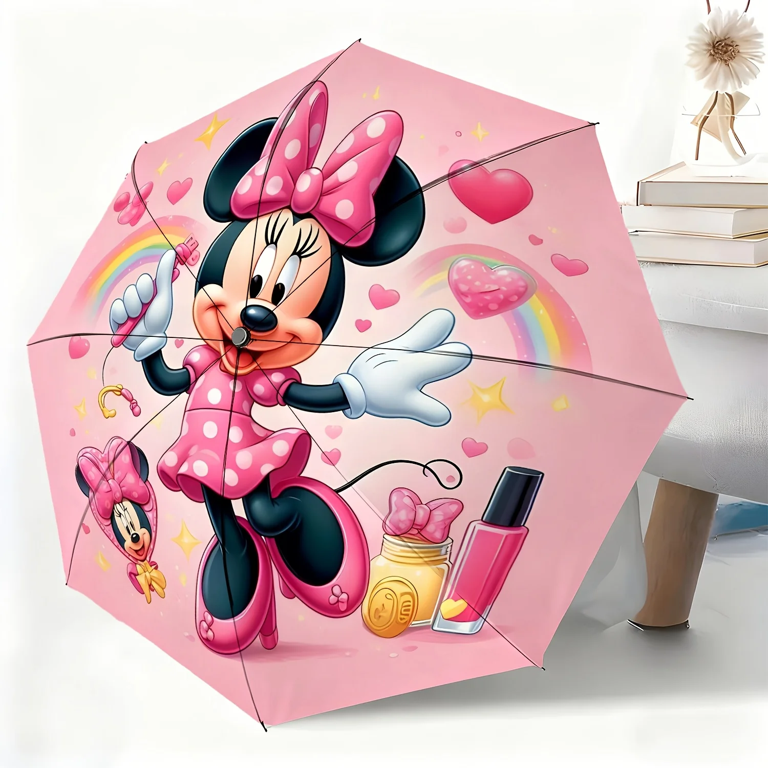 

Автоматический зонт с лицензией Disney, 1 шт. | Универсальный складной зонт для улицы, идеально подходит для подарков на Рождество и день рождения.