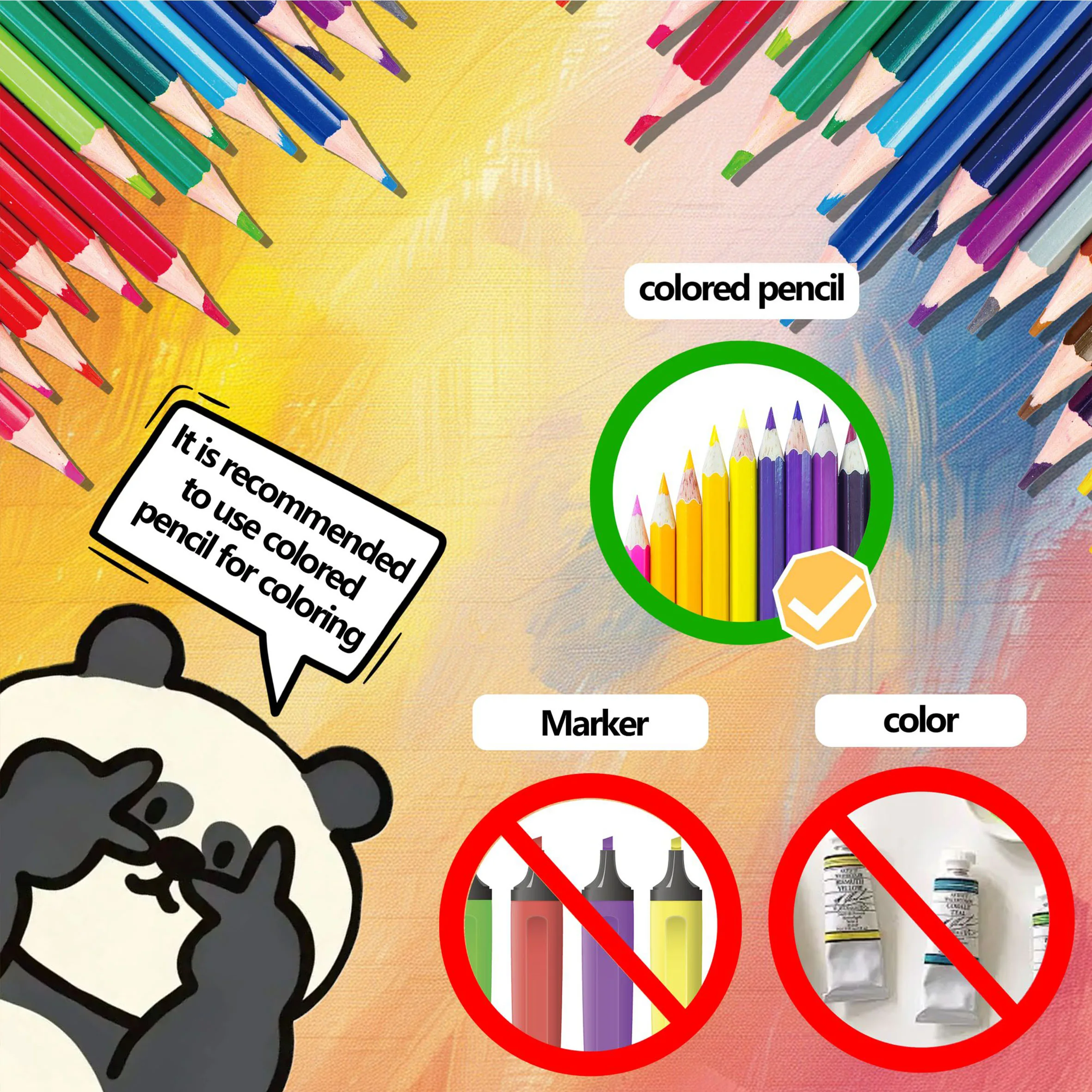 24Pcs Secret Garden Coloring Book - 20x20cm Picture Book with Soothing Nature-Inspired Colors