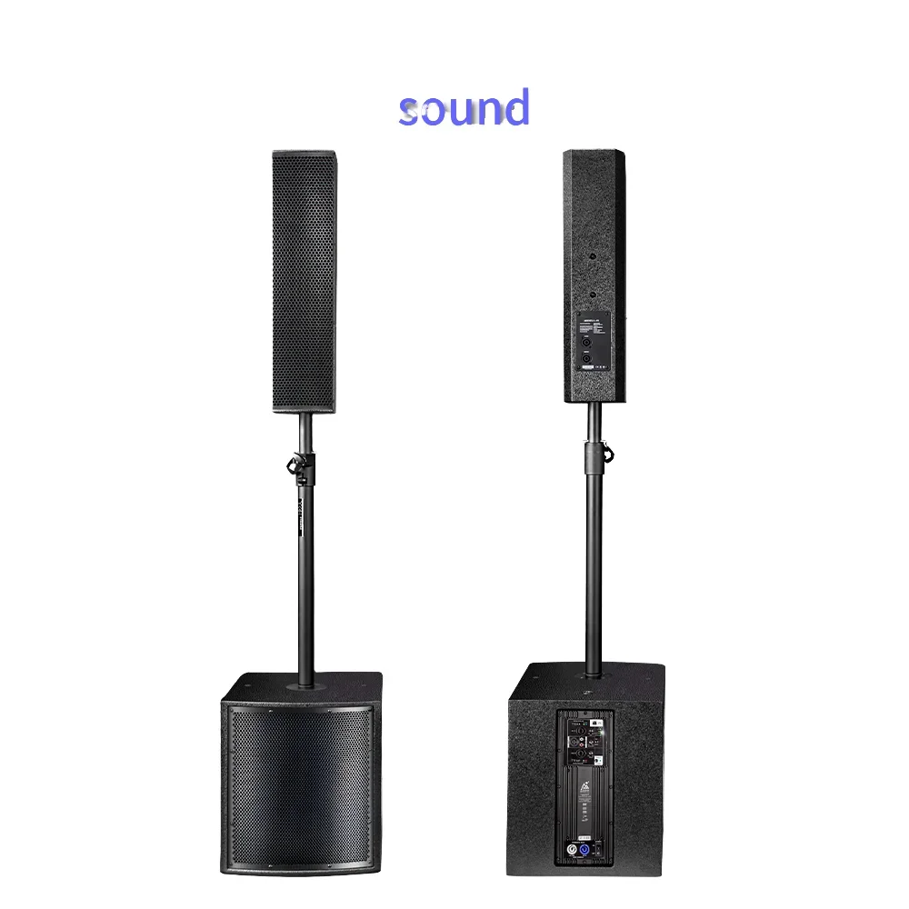 

12 Inch Active Subwoofer Outdoor Audio Pro Sound PA System DSP Column Line Array Stage Speakers Set