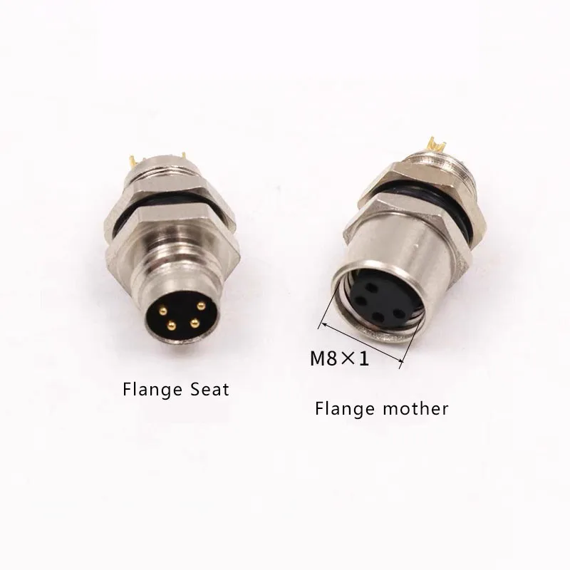 PARMA M8 3pin 4pin 5pin sensor konektor tahan air Pria & Wanita steker sekrup kopling berulir 3 4 5Pin