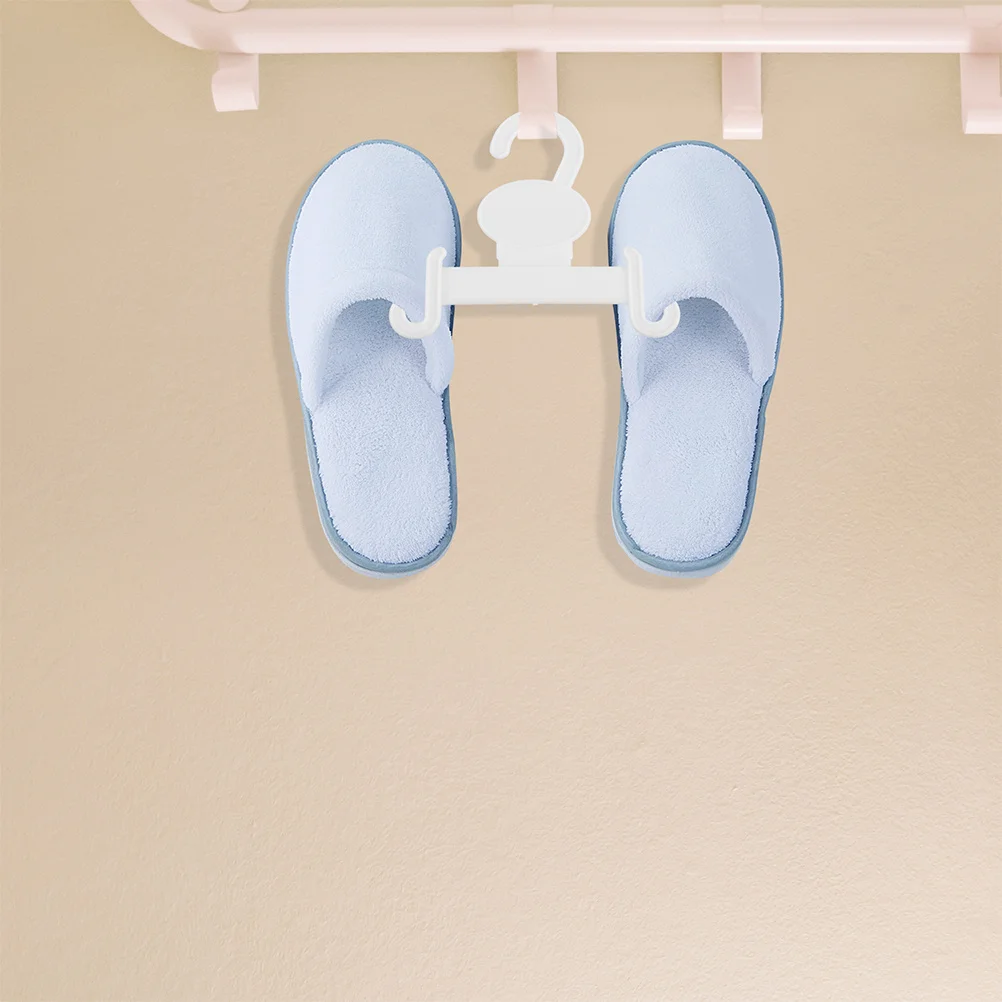 

10Pcs White Plastic Shoe Hangers Slipper Holders Non Slip Organizer for Supermarket Retail Shoe Display Sneakers Hangers