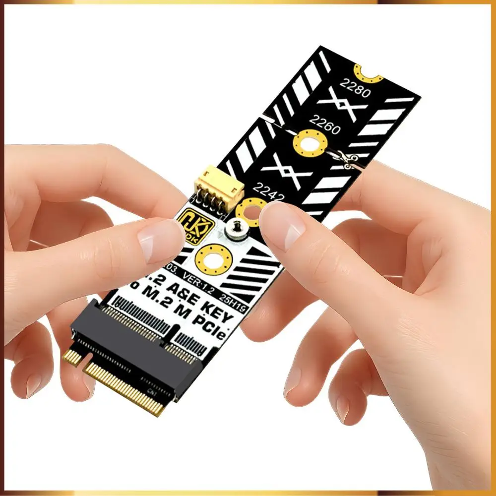 

Adapter for M.2 WiFi Card To NVMe Tools Included M.2 WiFi Interface A/E To M Key Expansion Card for 2230 2242 2260 2280 SSD
