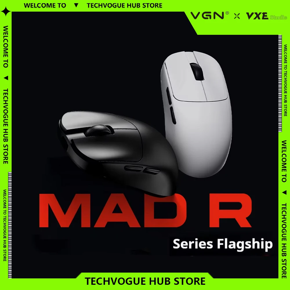 VGN VXE MAD R MAJOR Gaming Mouse PAW3950 Sensor 8K FPS Wireless Mouse Gaming Low Latency Light Weight Customized Gamer Mouse