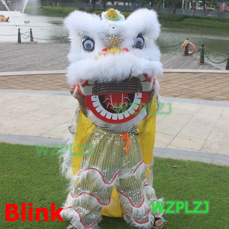 Sale 12 inch Lion Dance Costume With Pants 3-5 Age Children Kid Party Performance Sport Outdoor Parade Event Stage Mascot China