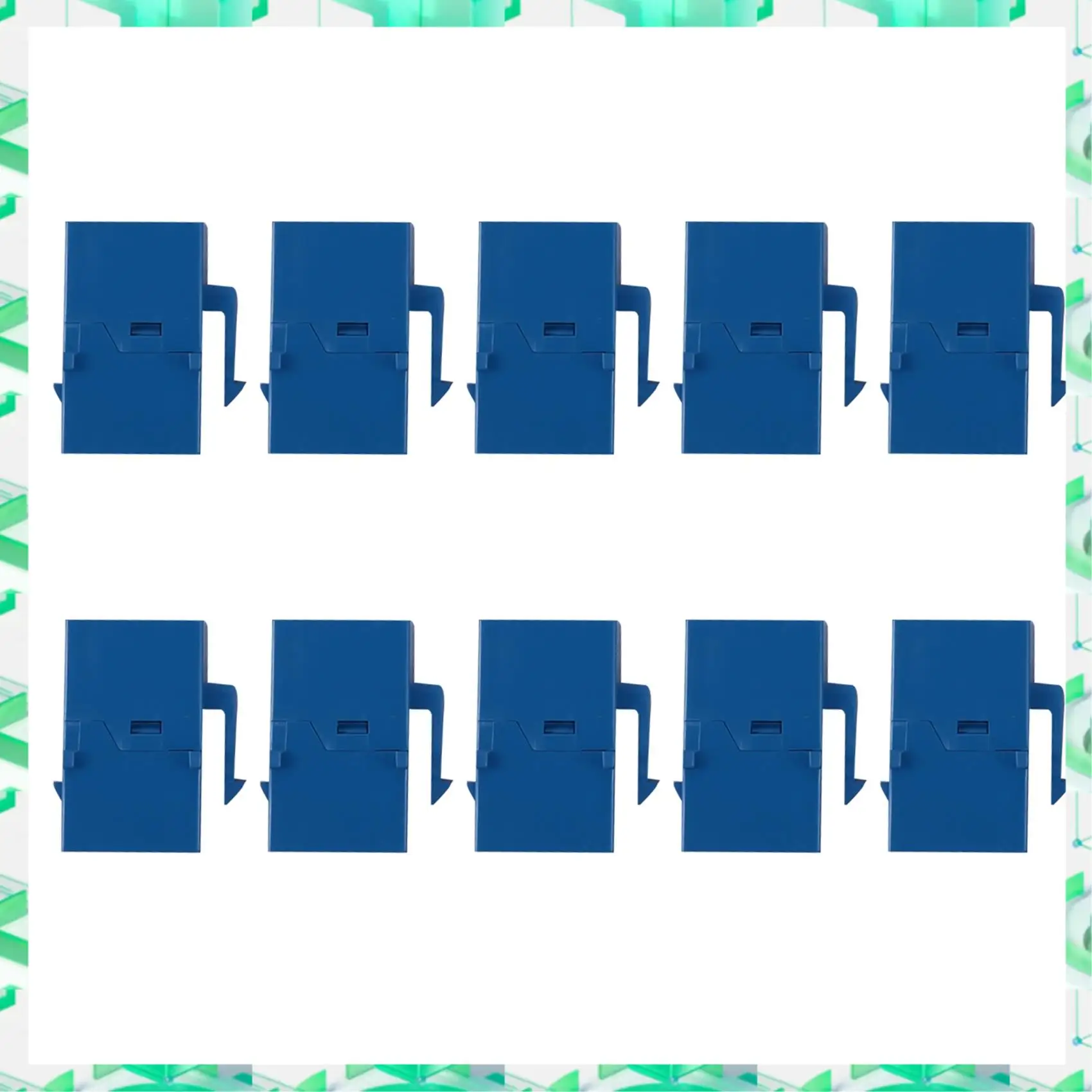 

FIZP 10Pcs RJ45 Connector Keystone Jack Cat6 Extension Coupler Ethernet Network LAN Cat 6 Coupler Jacks Extend Adapter