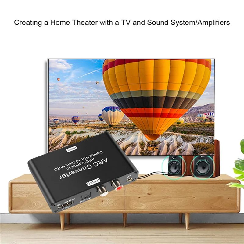 【スーパーディール】ARC Audio Extractor 192Khz - 互換性のある ARC コンバーター デジタル光 SPDIF から RCA L/R 同軸 SPDIF 3.5Mm コンバーター