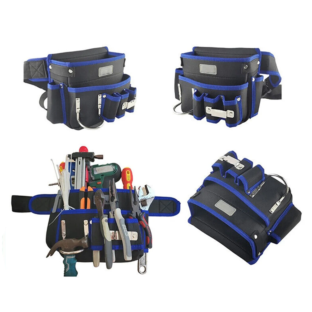 New Multi-functional Electrician Tools Bag Waist Pouch Belt Storage Holder Organizer Garden Tool Kits Waist Packs Oxford Cloth