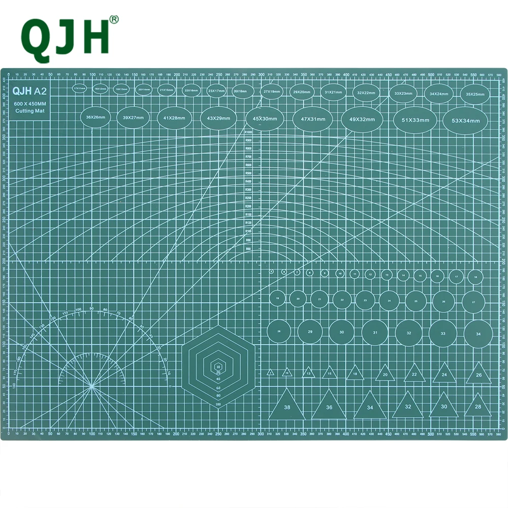 QJH 60*45cm A2 mata do cięcia pcv trwała samonaprawiająca się DIY szycie studencka papier artystyczny podkładka do grawerowania skórzane narzędzie rzemieślnicze