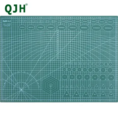 QJH 60*45cm A2 PVC Cutting Mat Board Durable Self-healing DIY Sewing Student Art Paper Engraving Pad Leather Craft Tool