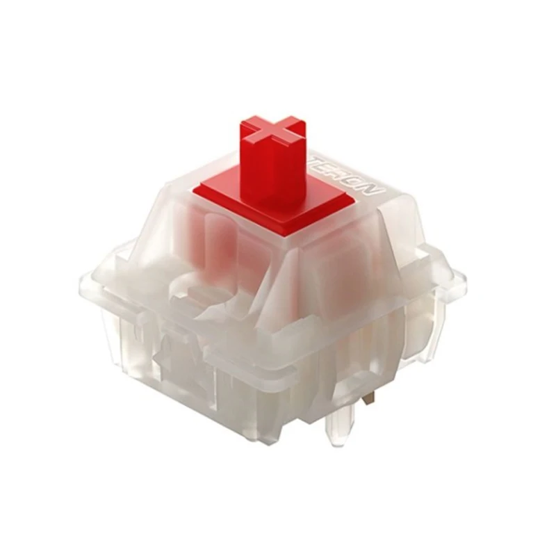 

GATERON Milky Yellow Red Pro Switches Milky Yellow Pro Red Linear Lubed Switch SMD RGB Mx Switch for Mechanical Keyboard 5 Pins