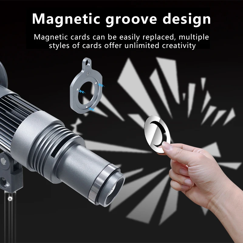 

YONGEER ZX50 COB-прожектор с креплением Bowens и оптическим сноутом для студийной фото- и видеосъемки