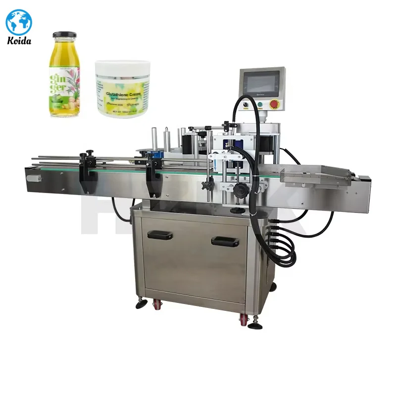 【HOT】Fully Automatic Detergents Glass Bottle Tin Can Jar Labeling Sticker Print Machine Price Pet Round Plastic China 20-150mm