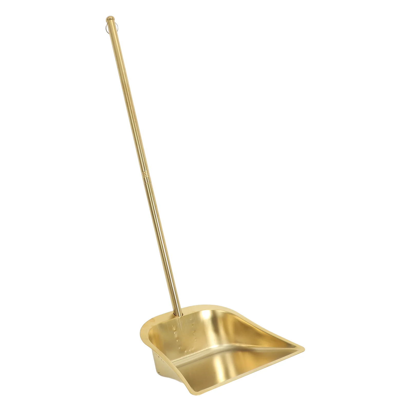

1pcs Stainless Steel Dustpan Long Handle Collapsible Broom Kitchen Pans Metal Shovel Efficient Cleaning Tool Home Use