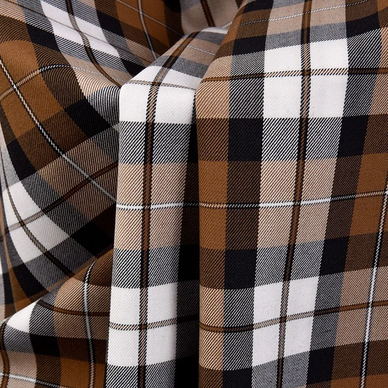 

Uniform fabric polyester-cotton yarn-dyed student pleated skirt