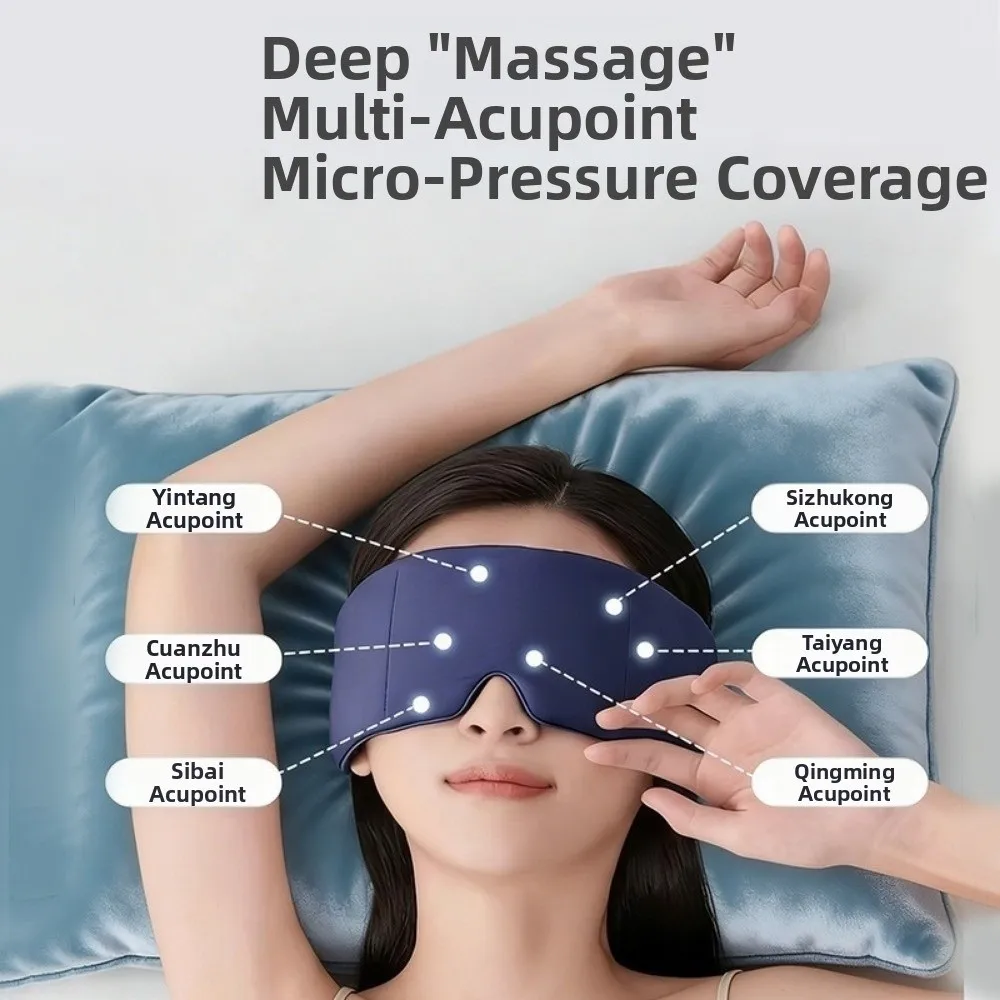 Ultra Light Gravity Weighted Eye Mask Soft Breathable Double-sided Use Light Blocking Eye Mask Skin-Friendly Sleep Aid Eyepatch