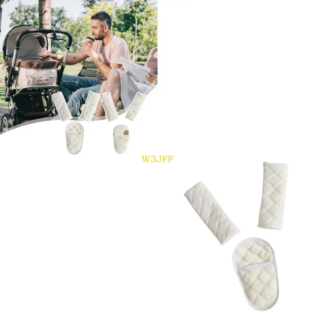 

W3JF 1 Set Strollers Shoulder Pad Sleeve Crotch Guard Removable Washable Accessories