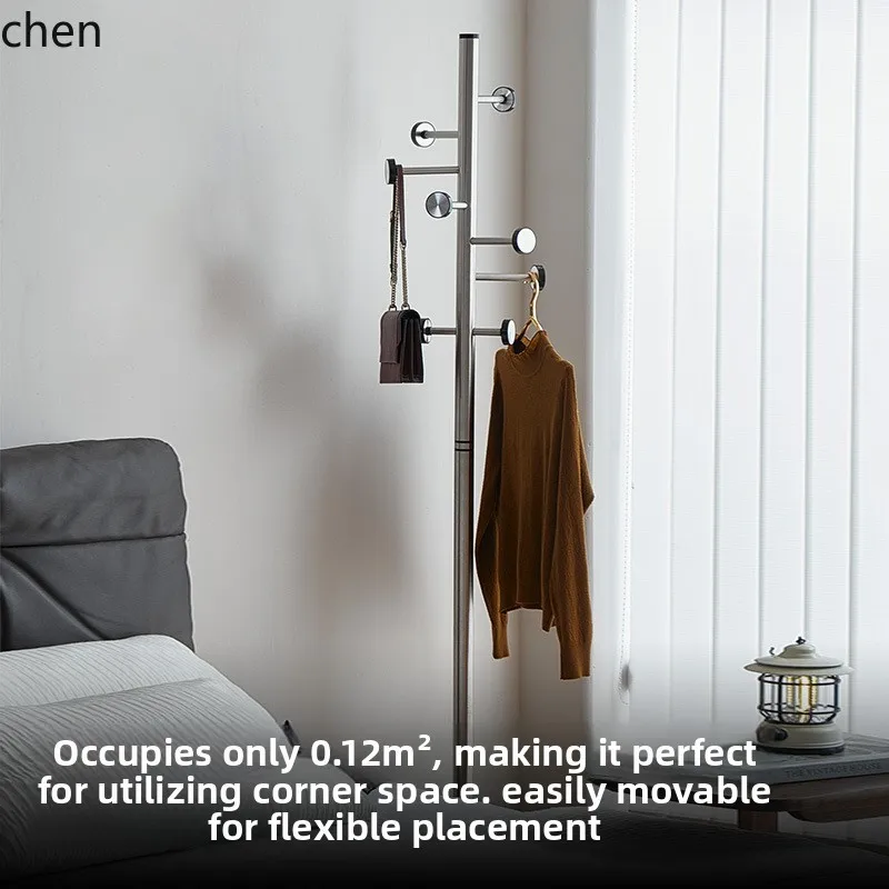 Floor-standing Bedroom Clothes Rack Simple Modern Vertical Coat Rack for Home Living Room