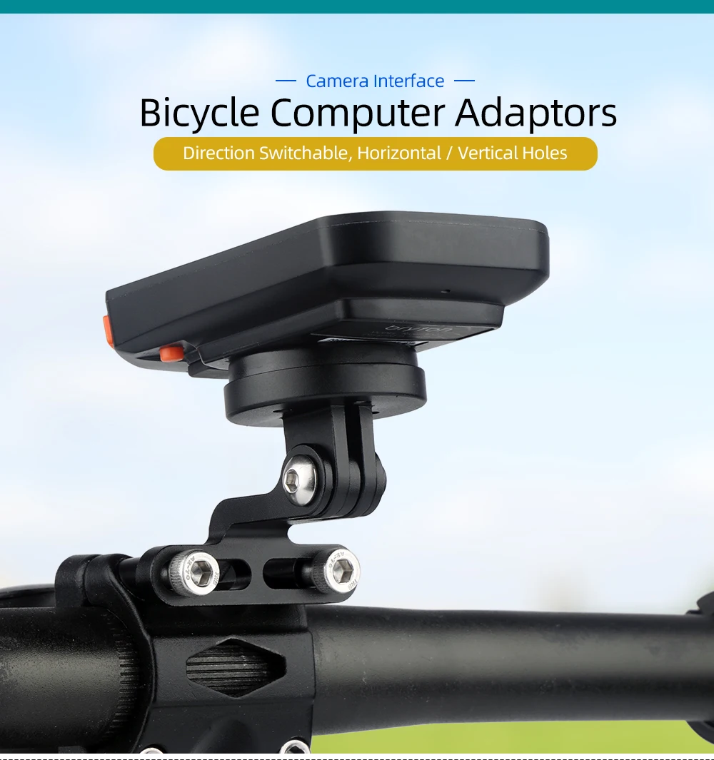 Deemount Richtungsverstellbarer Adapter für Garmin Bryton Wahoo Computer, hinteres Radarlicht, passend für Magicshine Scheinwerfer-GoPro-Kamera – Detail 1