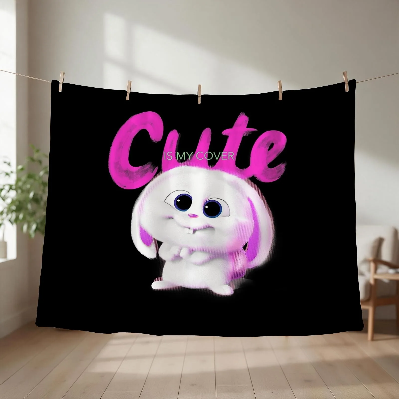New The Secret Life of Pets 2 Snowball Cute Is My Cover Throw Blanket Loose Giant Sofa Flannel Blankets