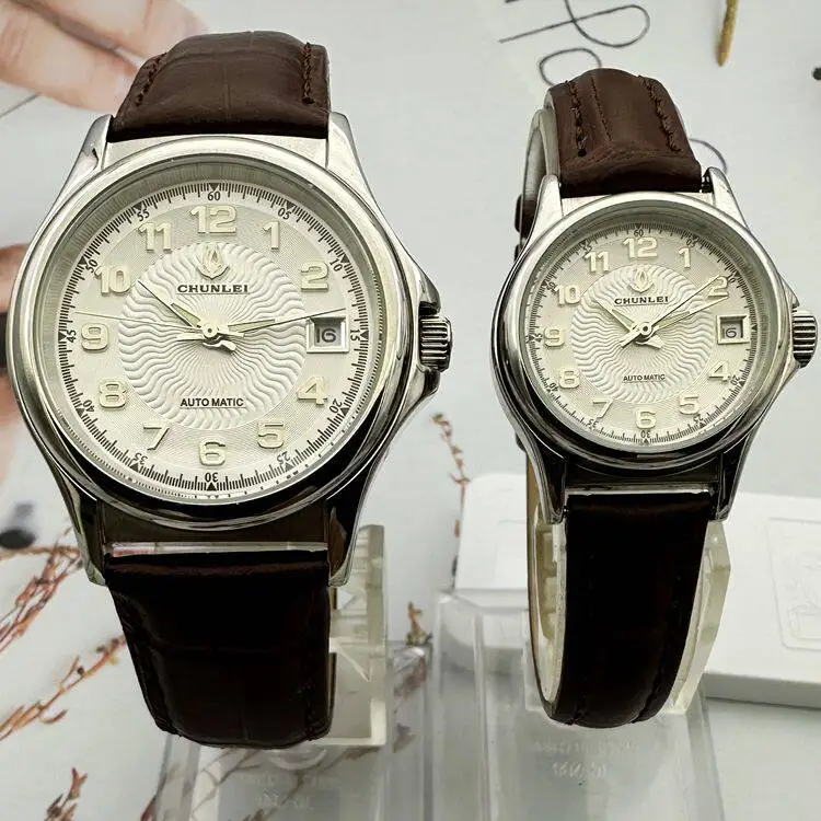 Shanghai Chunlei Brand Watch Men Digital Roman Couple Pair Watch Fashionable and Simple Single Calendar Penetrating Men's Watch