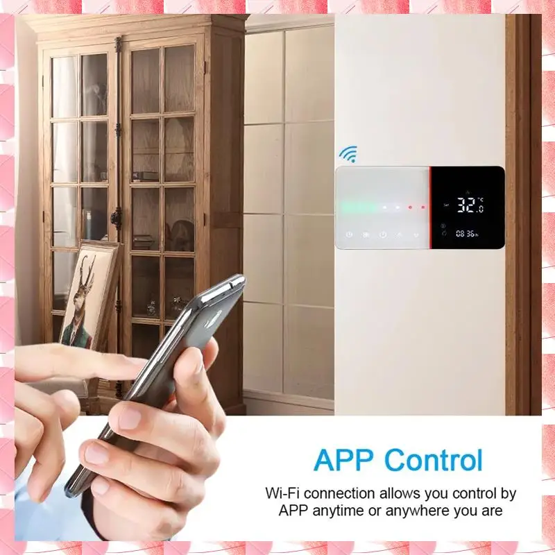 JAJA Smart Wifi Thermostat For Water / Floor Heating Electric/ Gas Boiler Works For Alexa Google Home